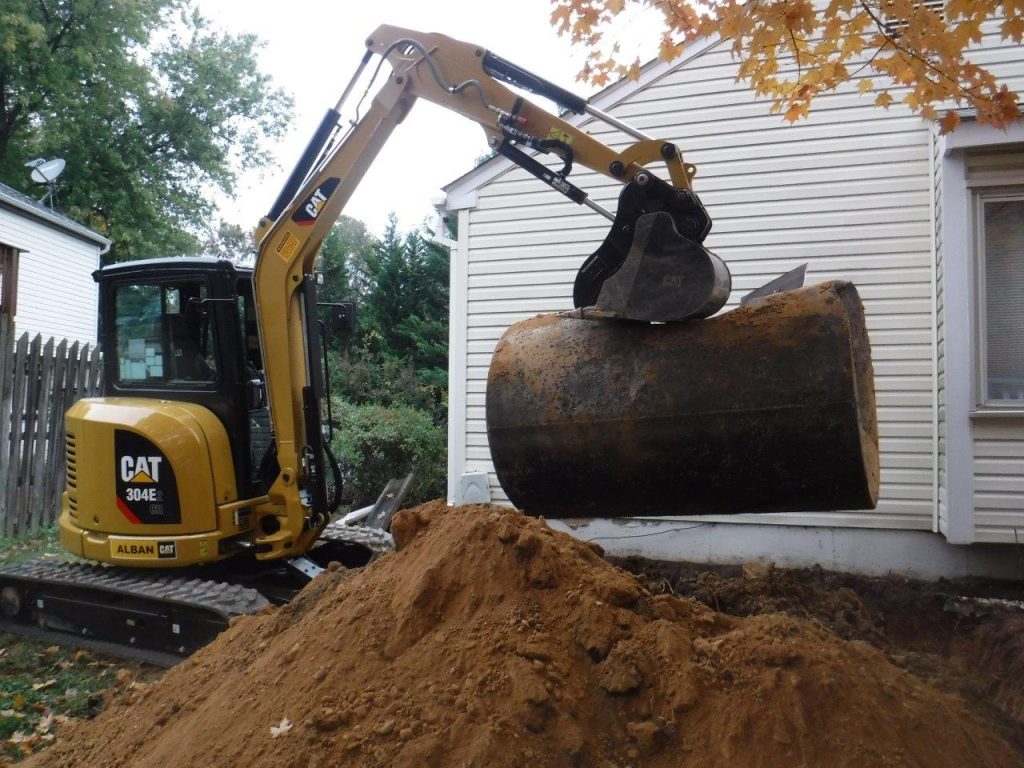 enlèvement cuve à fioul enterré